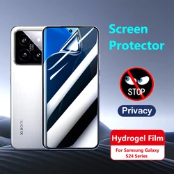 For Xiaomi Mi 14 13 Ultra 13T Pro 14Pro 12 Lite NE Civi 2 14U 5G Anti Spy Hydrogel Film Full Cover Privacy Soft Screen Protector