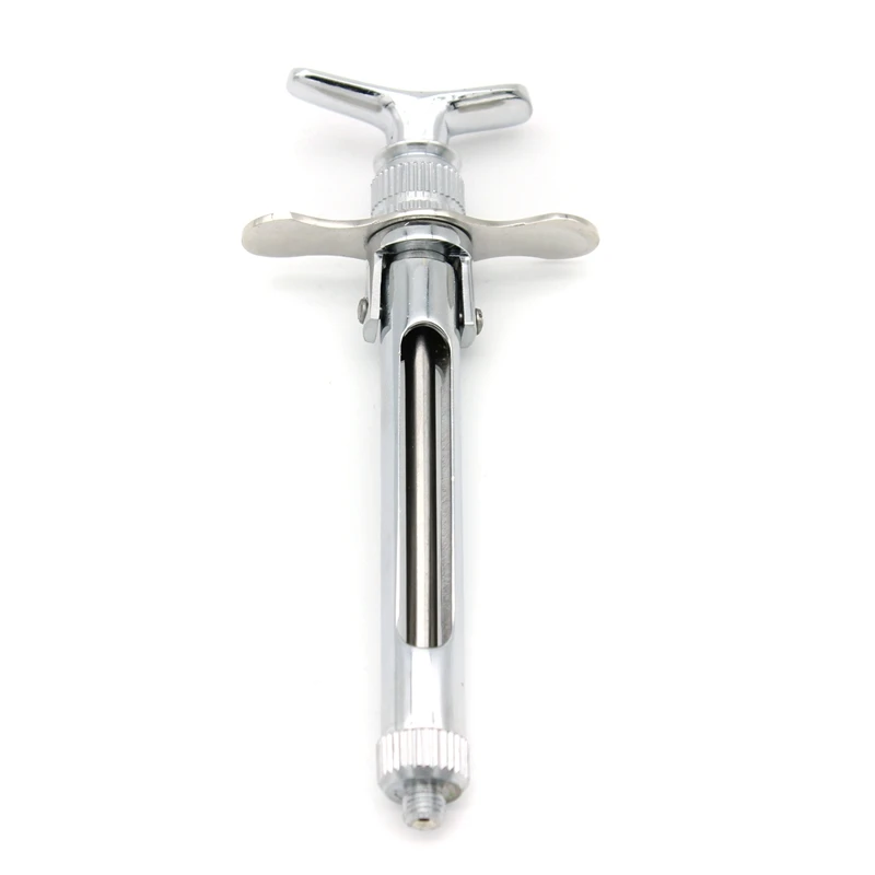 1Pc Dental Gun Syringe Stainless steel Quantitative Press Type Syringe Dental Surgical Instrument Dental Surgery Tools