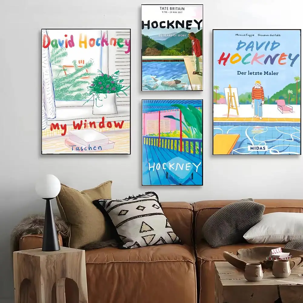 Printmaker David Hockney-Artist Poster HD Decorative Wall Art for Living Room Bedroom Café Stylish Home Décor Gift