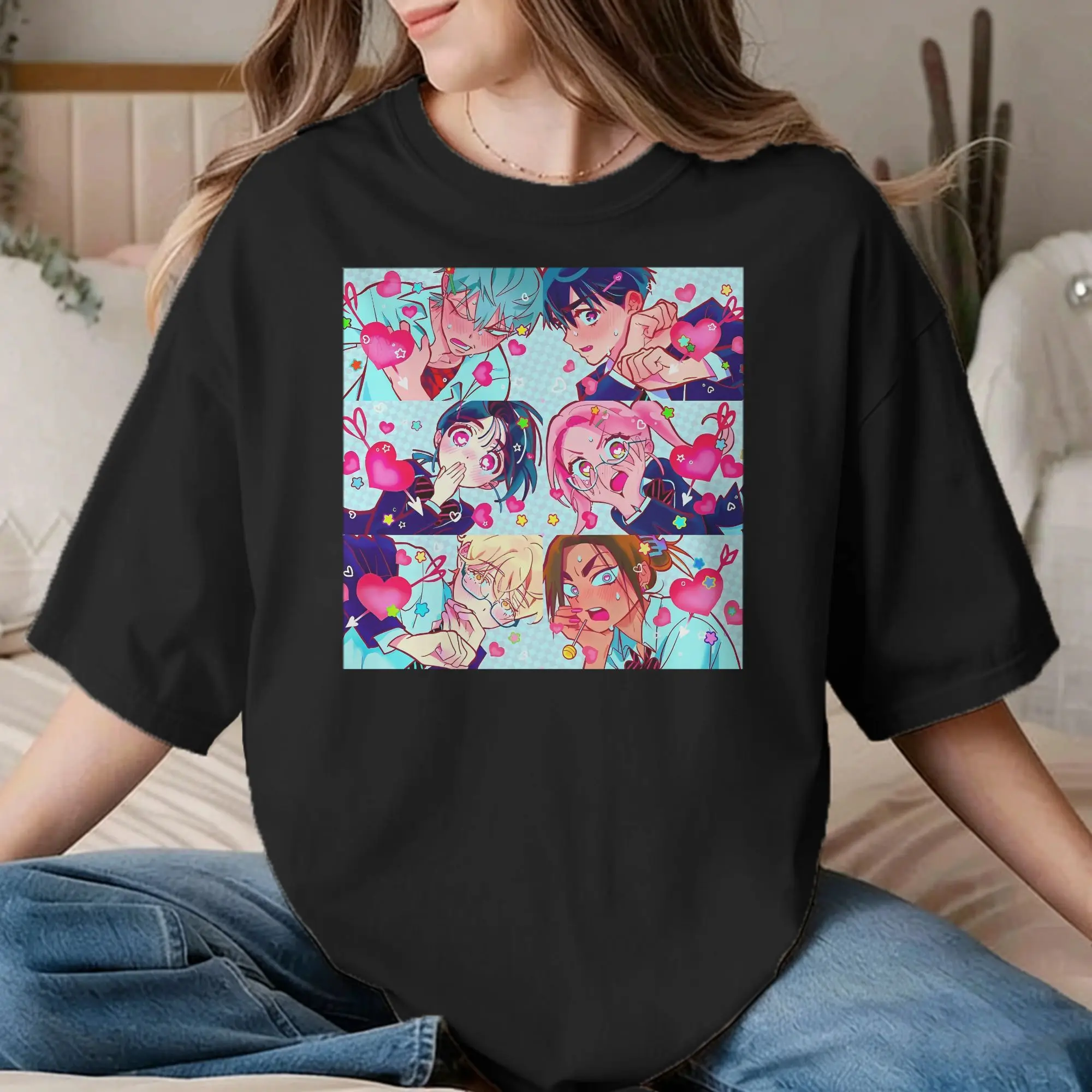 Men Women's T-Shirt Alien Stage Anime Vintage Pure Cotton Tee Shirt Mizi Sua Till Ivan Hyuna Luka T Shirt Crew Neck Clothes Gift