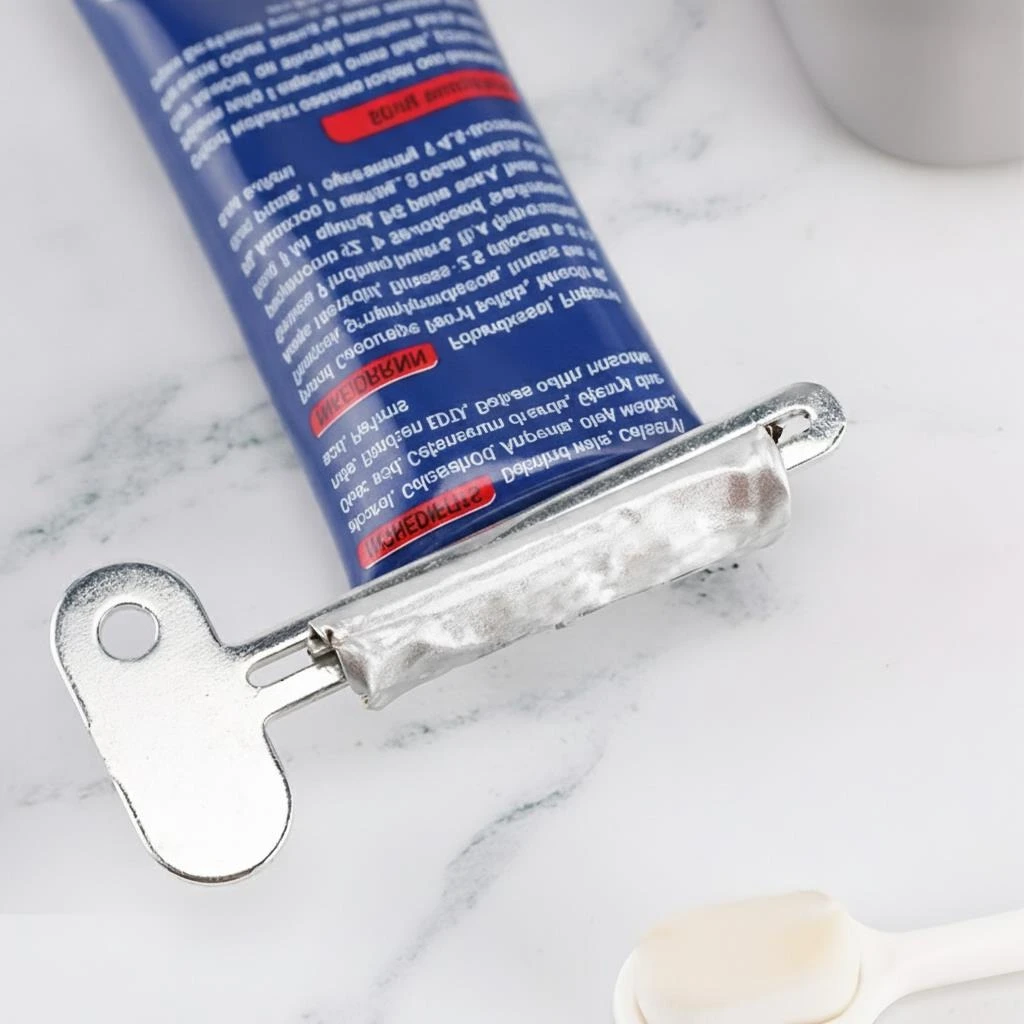 Stainless Steel Rotate Toothpaste Squeezer Tool Practical Hair Oil Paint Squeezer Rotate Dispenser For Ointments Cosmetics Useful Bathroom Accessories automatic toothpaste dispenser bathroom accessories toothpaste squeezer home
