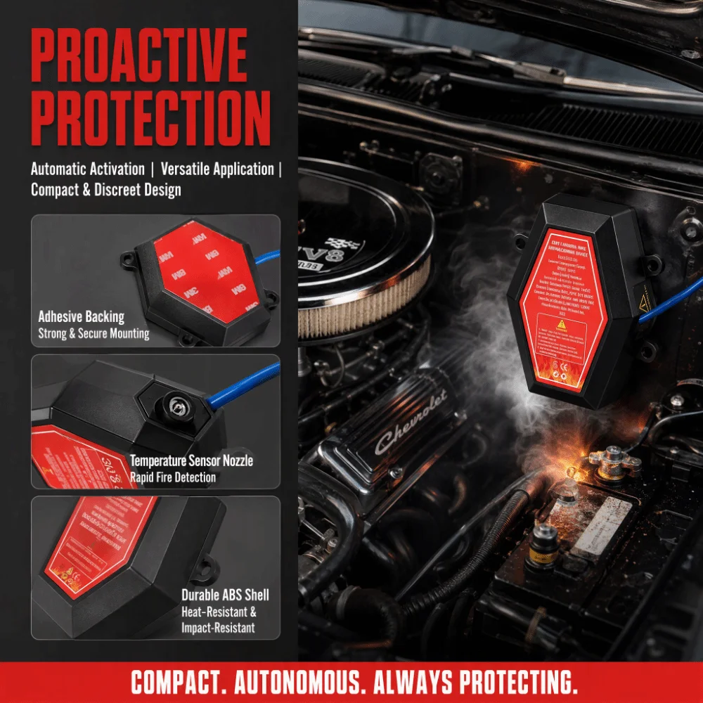 20g,30g,40g,50g,60g Aerosol Self-Activating Automatic Fire Suppression Device Fire Suppression Compact Device Fire Sticker