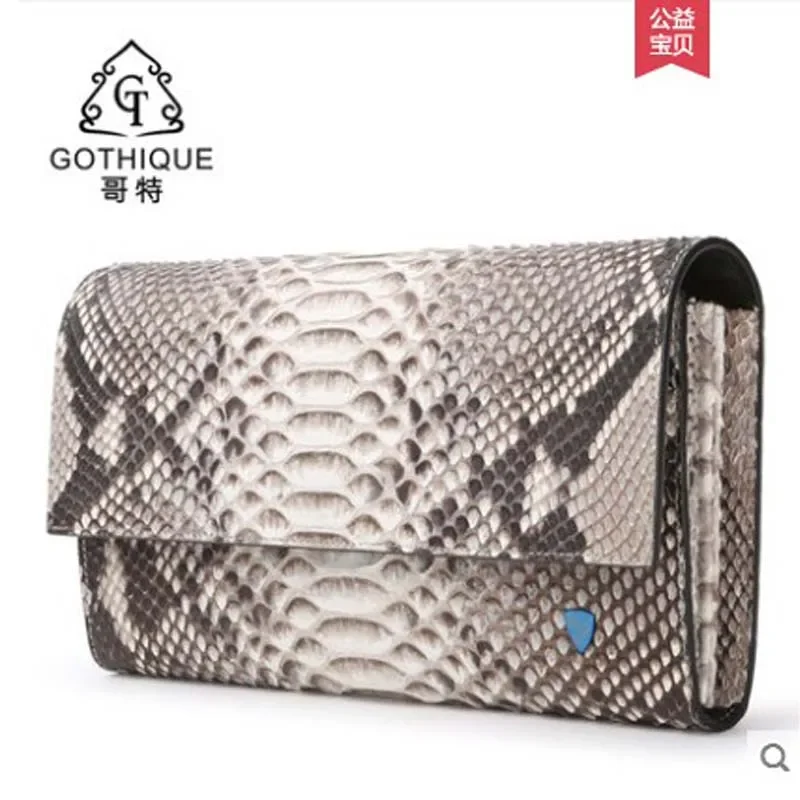 

GETE python skin handbag lady bag genuine leather handbag purse banquet large capacity lady bag snake skin bag