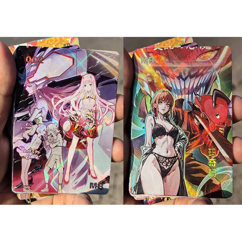 40PC/Set Anime Goddess Story DIY ACG Boys Play Toys Collectible Cards Christmas Birthday Present One Piece Naruto Rem Miku Mary