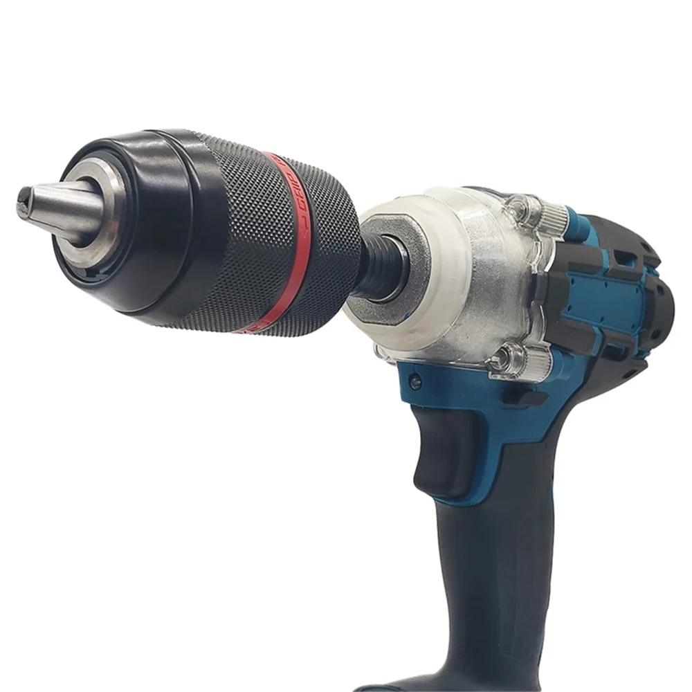 2mm-13mm Metal Keyless Drill Chuck,3Jaw Self-locking Ratchet Chuck 1/2-20UNF Threaded,Chuck for Drill Bit Screwdriver Tap&Socket