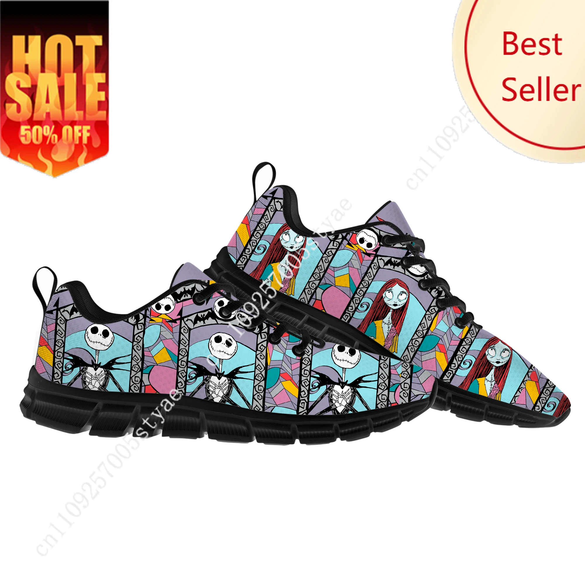 

Nightmare Before Christmas Sports Shoes Mens Disney Cartoon Sneakers Decoration Holiday Party Male Gifts Sneaker Custom Shoe