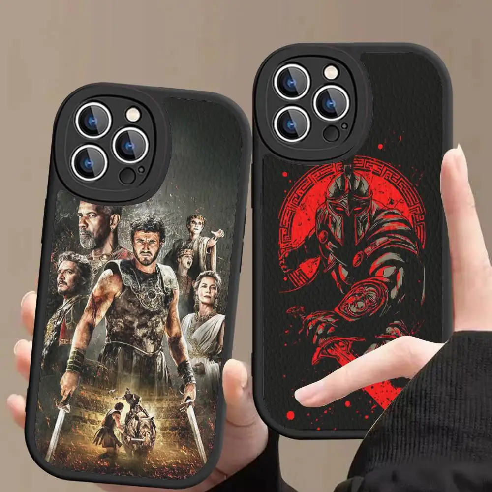 

Classic Movie G-Gladiator Phone Case For IPhone 15 14 13 12 11 16 Pro Max Plus Leather Soft Cover