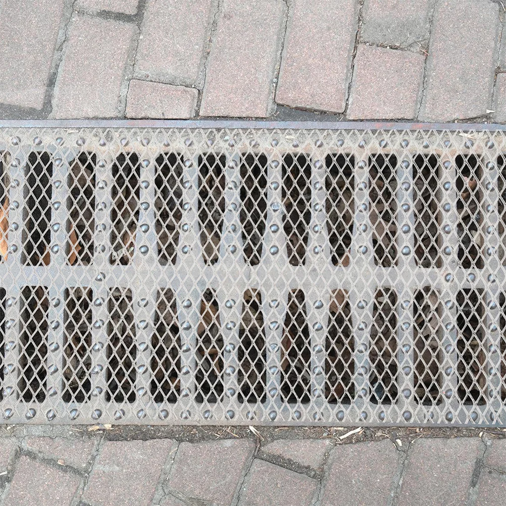 1 rollo de malla protectora para canalones de acero inoxidable, previene hojas, bloqueo de desechos, drenaje de agua de lluvia, suministro para el hogar
