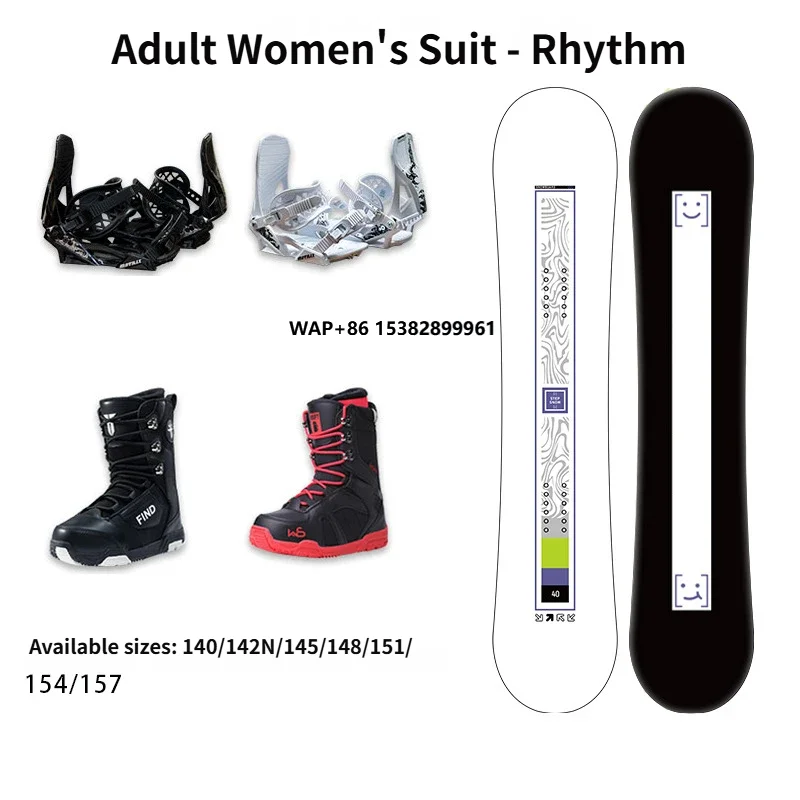 Factory Ski Set Wholesale Youth Adult Female Ski Board Fixing Device Snow Shoe Set Rhythmic Versatile Ski Board