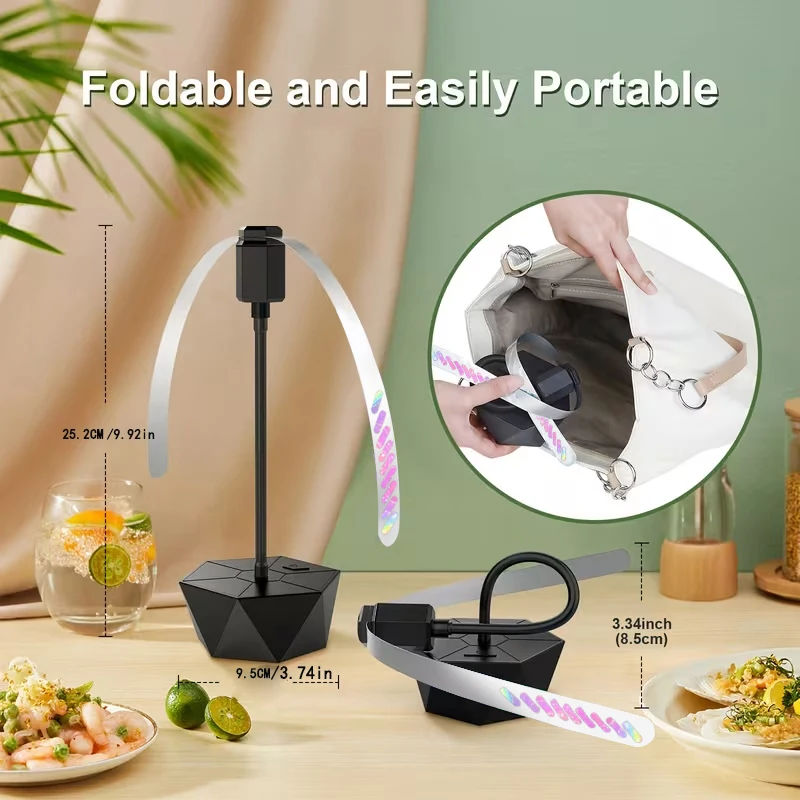 2 X 3 X 4 Black desktop Fly Proof Fan, Barbecue, Soft Blade, Fly Proof (Excluding Battery)