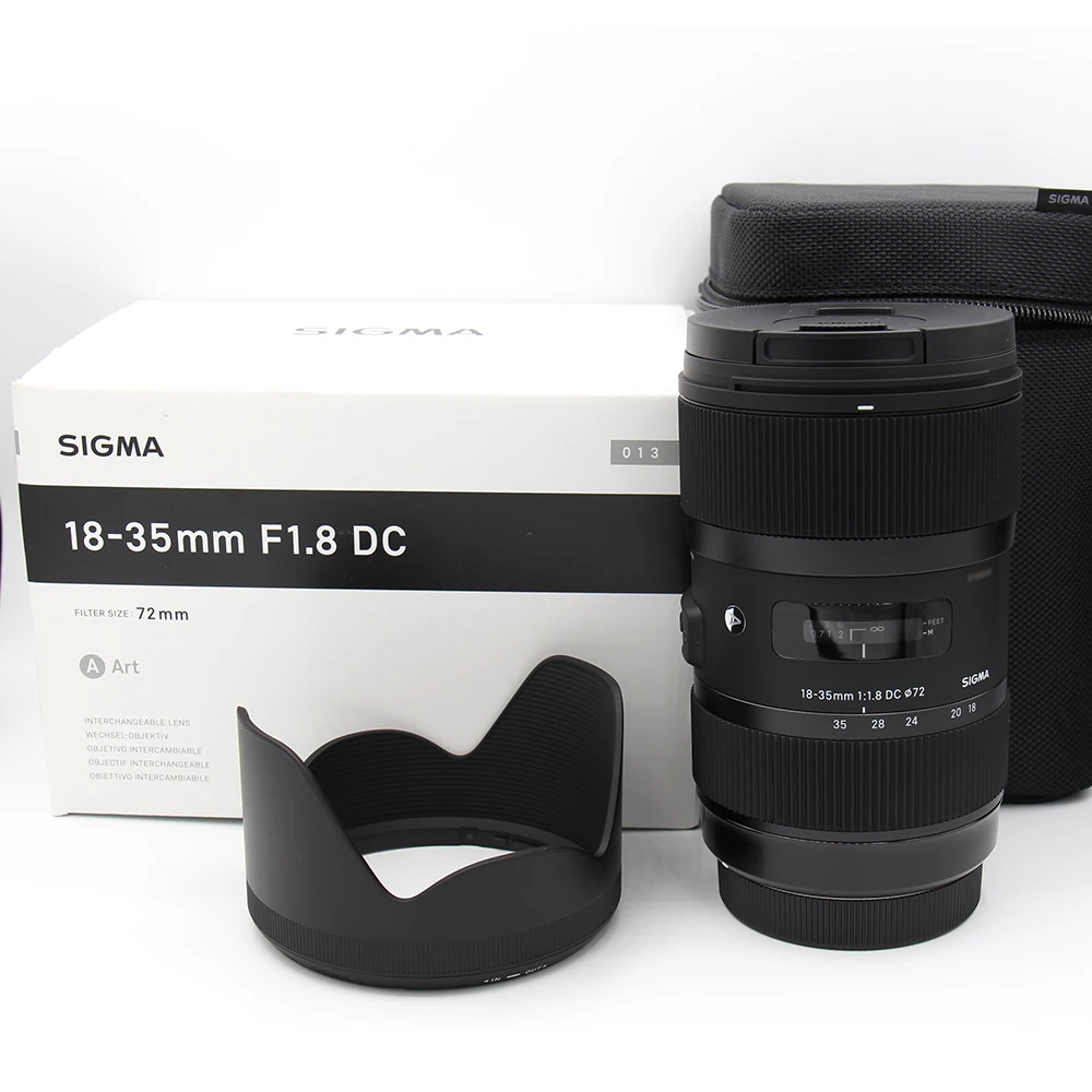 Sigma 18-35mm F1.8 DC HSM Art Lens APS-C Format Wide Angle Zoom 18-35mm F1.8 Lens for Canon Mount or Nikon Mount