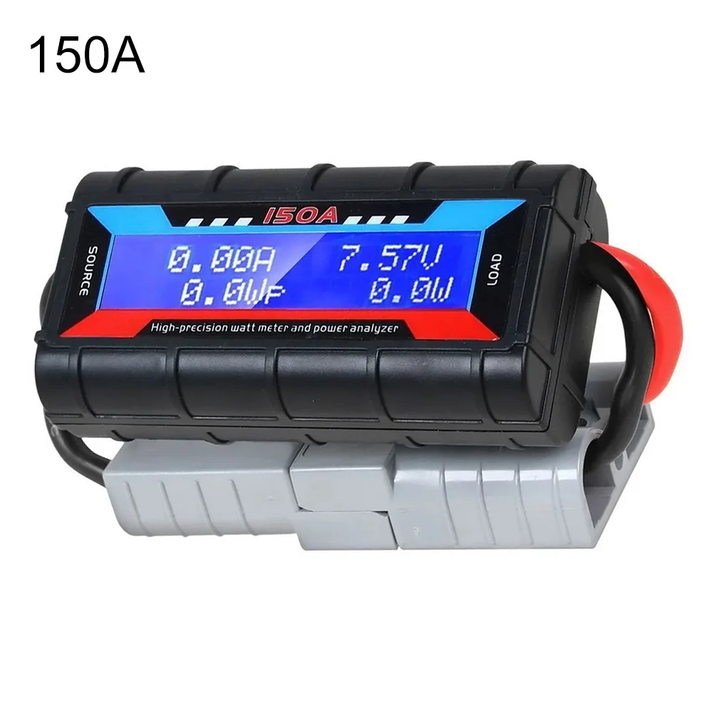 

1pc LCD Digital Ampere Watt Meter Power Analyzer Solar RV Meter Model Aircraft Power Meter Voltage Detection For Electric Car