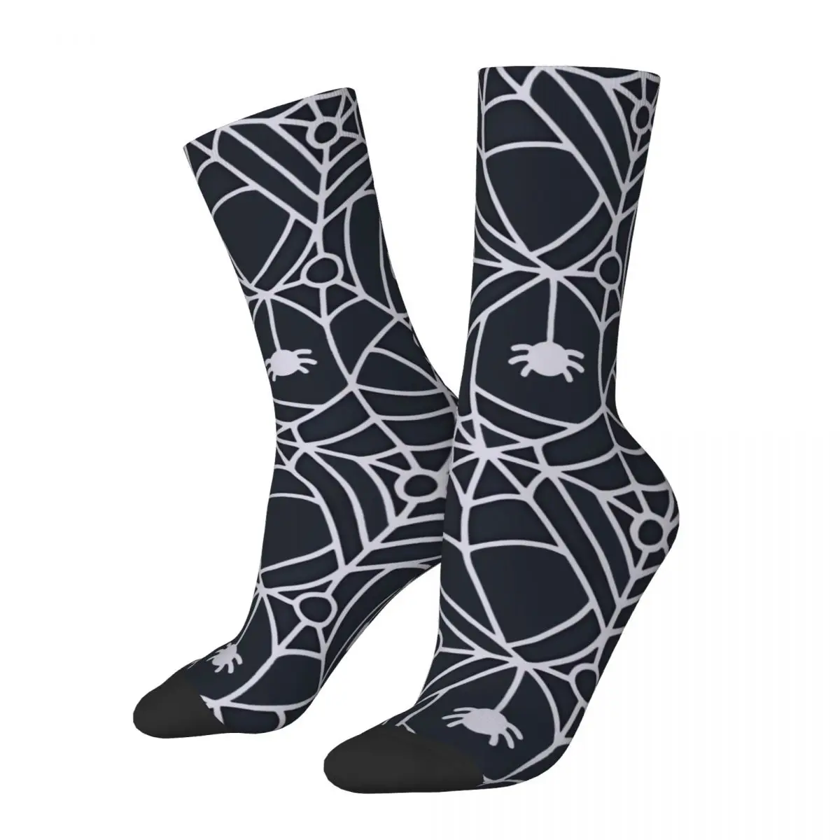 

Vintage Spider Web Seamless Patterns Men's Socks Spider Animals Unisex Harajuku Pattern Printed Happy Crew Sock Gift