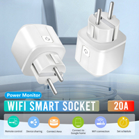 EWelink WiFi Smart Socket 20A EU Smart Plug With Power Monitor Timing Function Smart Home Control Work With Alexa Google Home