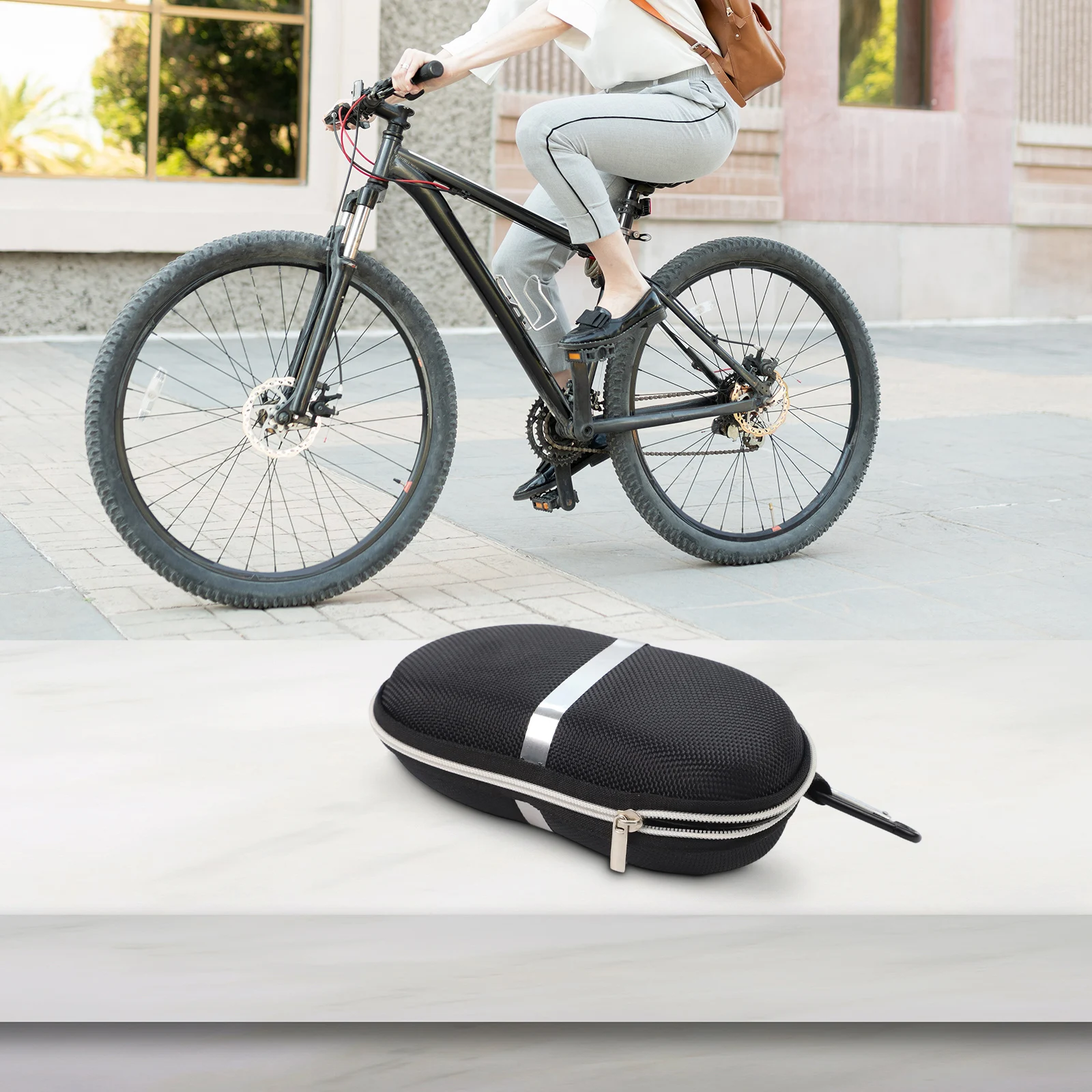 

Защитный чехол для хранения солнцезащитных очков, черная портативная сумка для очков, чехол для хранения очков для чтения, устойчивый к давлению футляр для очков