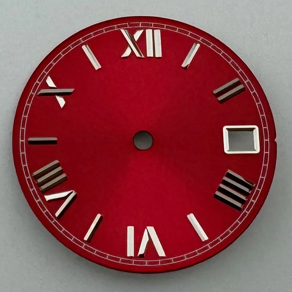 Timeaxis 28.5mm Sterile Dial Fit NH35/NH36 Movement Watch Parts Black Blue Green White Yellow Red Gray