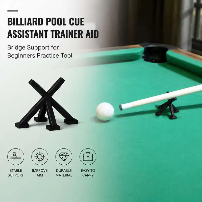 Pool Cue Bridge Assistant Support Stand for Billiard Snooker Training Accessories