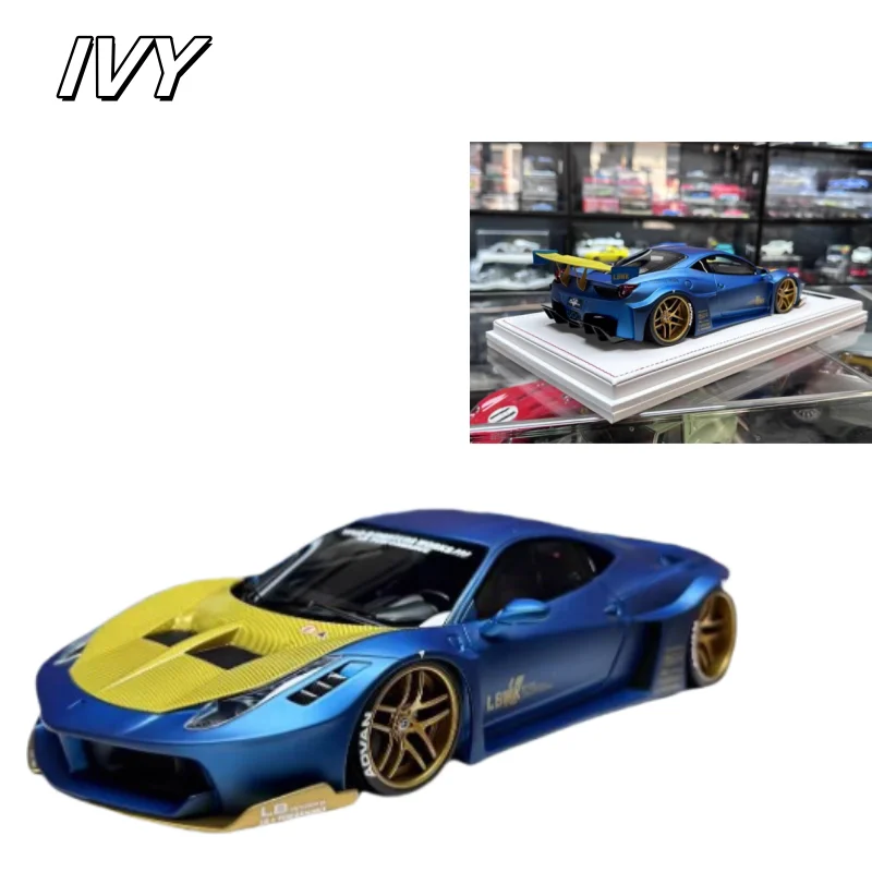 

1:18 458GT Silhouette Works литая имитационная модель автомобиля из смолы, праздничная подарочная игрушка для мальчиков, декоративный предмет для взрослых.