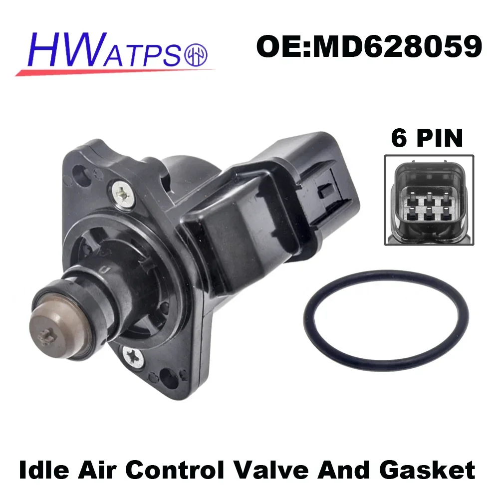 IAC Rölanti Hava Kontrol Vanası MD 628059 Mitsubishi Montero Sport Diamante 3.0L 3.5L 1994-2004 MD'ye uyar 614751 IAC1094 E9T15371 2H1196