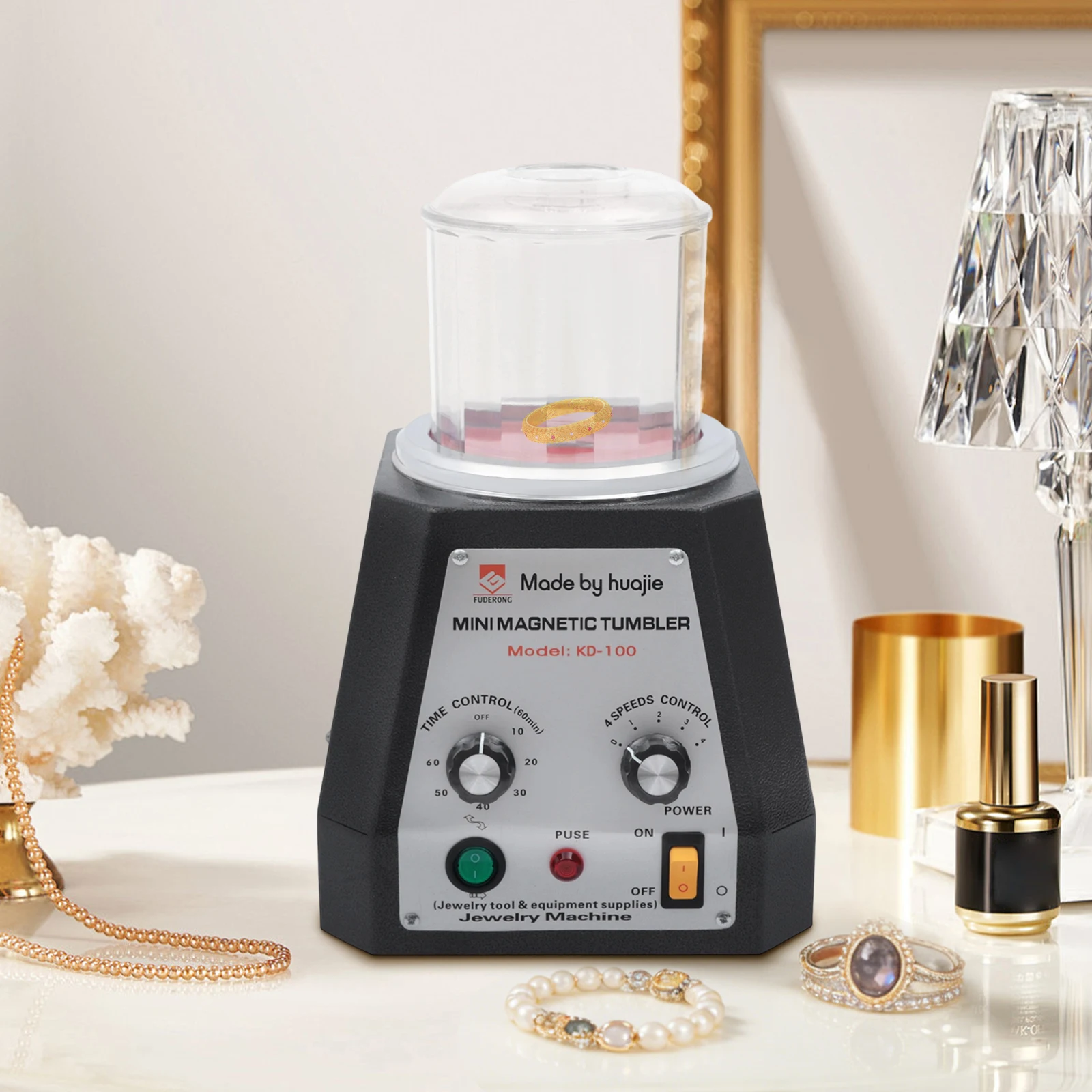 

0.2KW Jewelry Polisher Magnetic Machine Jewelry Gold Tool Wear-resistant for Diamond/Gold/Copper/Aluminum/Iron