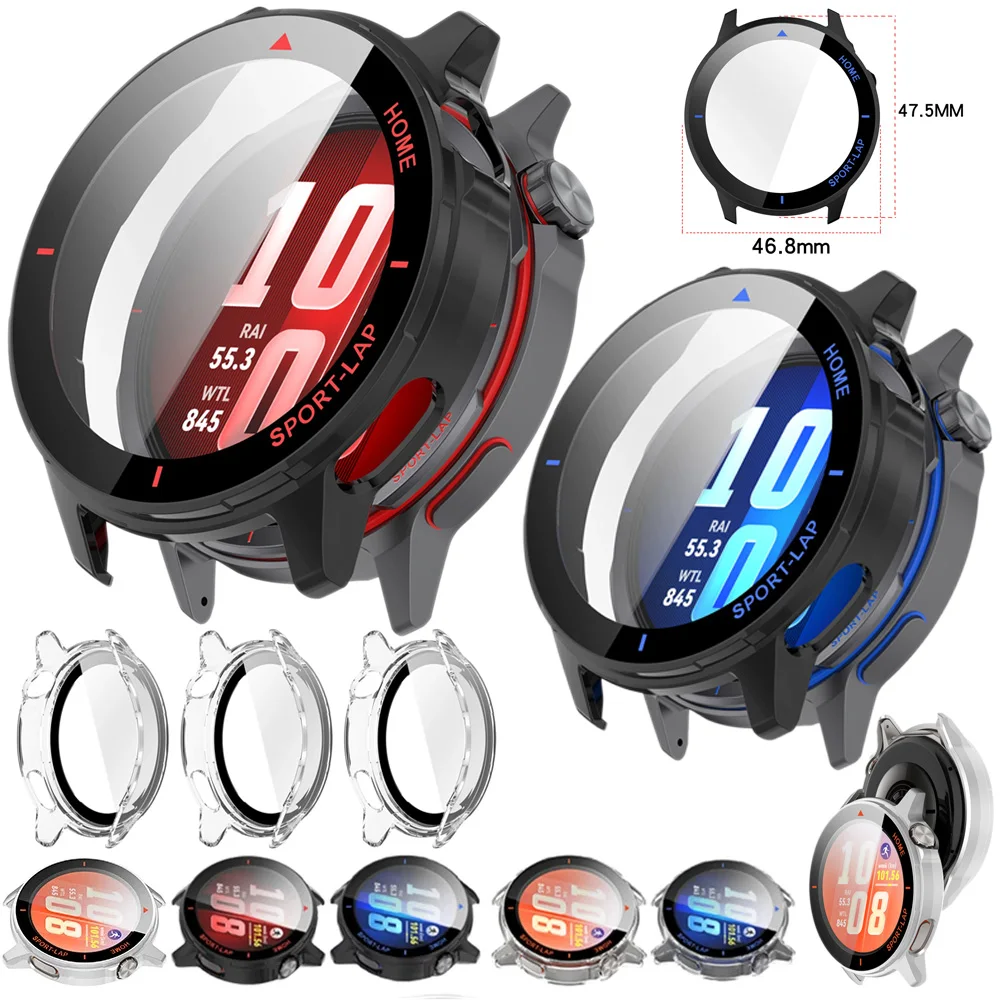 HD PC Glass Case For Huawei Watch GT Runner 2 Membrane Integration Anti Falling Protective Huawei Watch GT Runner 2 Hard Cover