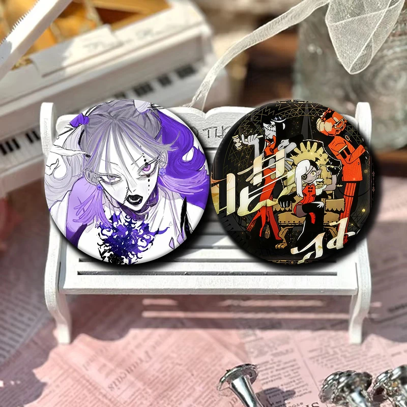 Virtual Singer Ado Kyogen X Uta Soft Button Pins Custom Cartoon Badge for Backpack Hat Collar Brooch Children Cute Jewelry Gifts