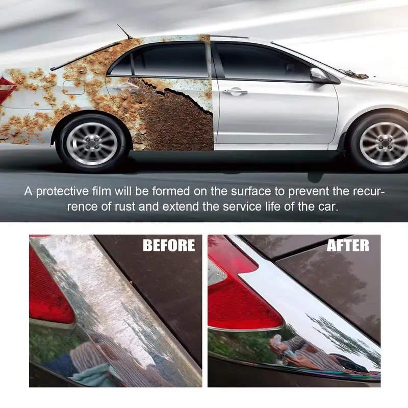 Rust Inhibitor Iron Powder Remover For Car Anti Rust Paint For Metal Rust Stop Rust Reformer Rust Protection For Motorcycle RV