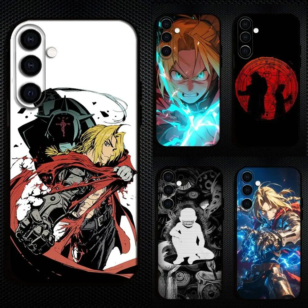 

Fullmetals Anime A-Alchemists Brother Phone Case For Samsung Galaxy A73,A72,A71,A70,A53,A52,A51,Others Soft Black Cover