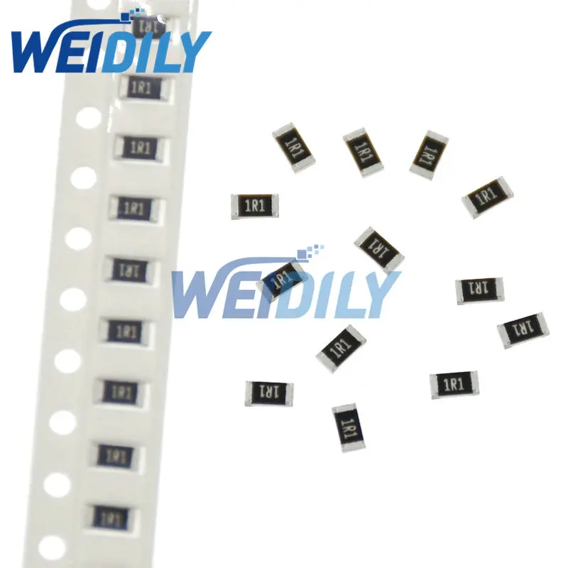 Kit Resistor SMD, 50 Valor, 1206, 0R ~ 10MR, Resistência de Chip Novo e Original, Conjunto Sortido, 1250Pcs