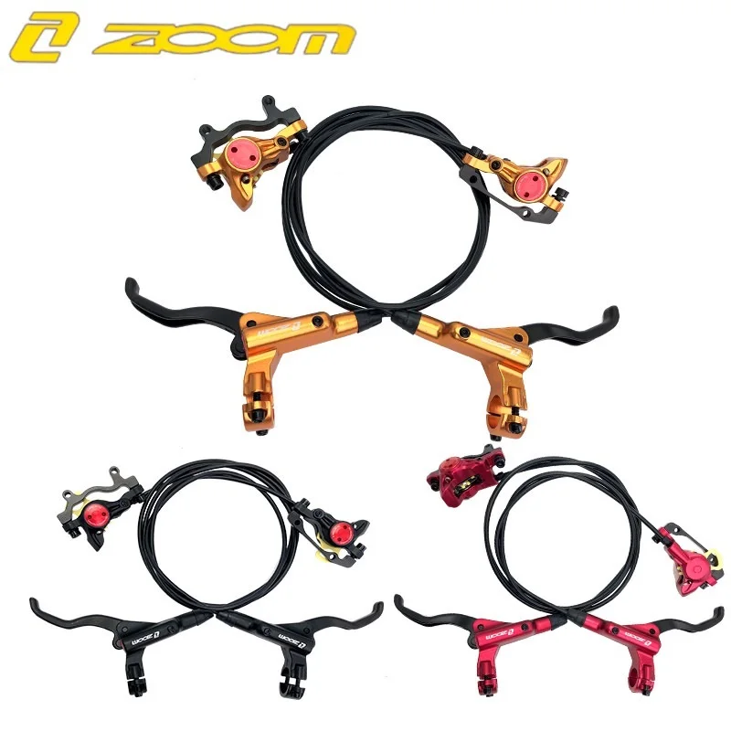 ZOOM HB875 Mountain bike Hydraulic Disc Brake Set Front Right 800mm Left Rear 1400mm MTB Bicycle Integrated cylinder oil pipe