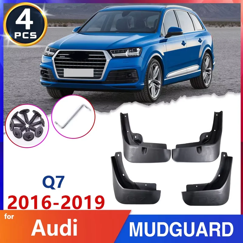 

Car Fender Mudflap Mudguards for Audi Q7 4M 2016 2017 2018 2019 Mud Splash Guard Flaps Exterior Stickers Auto Goods Accessories