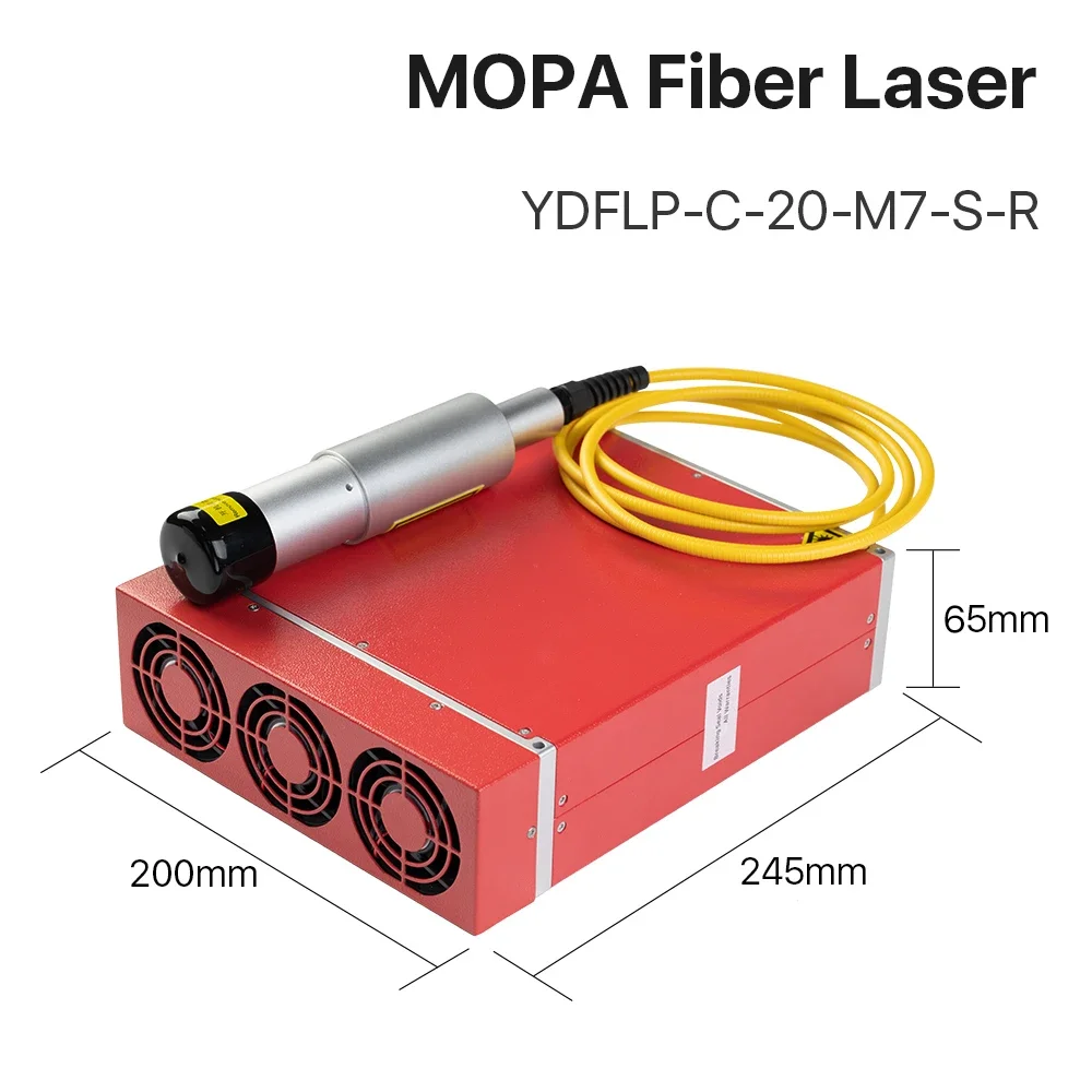 JPT YDFLP-C-20-M7-S-R MOPA Pulse Width Fiber Laser Module 20W With Red Dot High Quality for Fiber Laser Machine