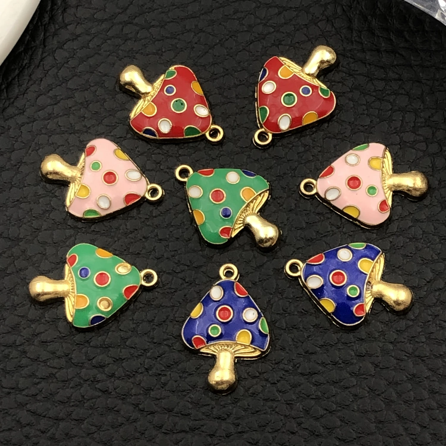 Mix 8pcs/Alloy Mushroom Drop Set Jewelry Making DIY Accessories Back to School Halloween Thanksgiving Fashion Accessories