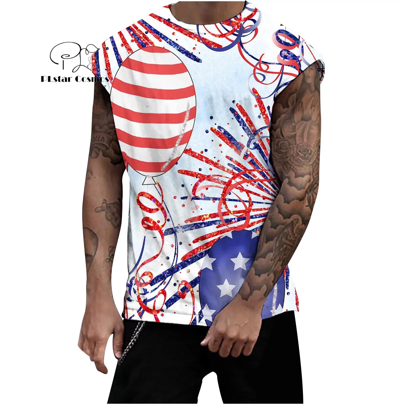 NewFashion Vest Men's Top Graffiti Tattoo Retro Tank Top Streetwear 3DPrint Harajuku Summer O-Neck Sleeveless Casual Shirts X18