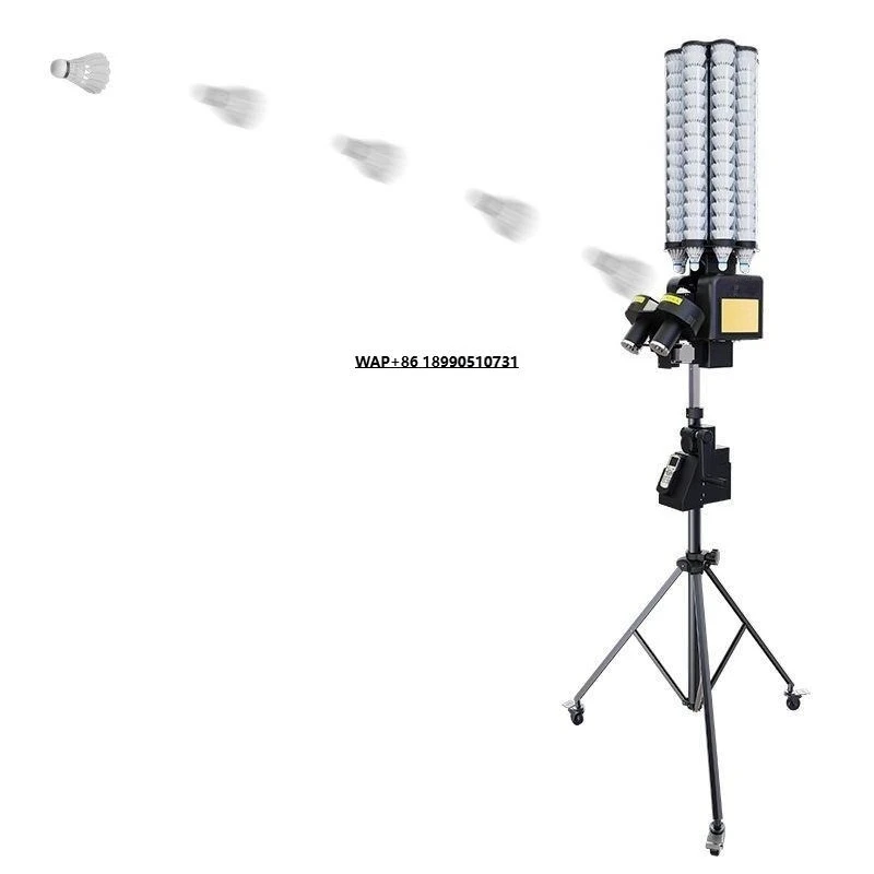 

Automatic Badminton Shuttlecock Launcher With App Remote Control Feeder Solo Home Projection Speed Equipment Ball Machine Adult