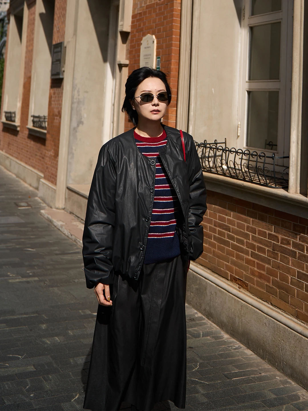 

TOFOD LEMRM Двусторонняя хлопковая куртка с шелковым наполнителем, свободного кроя, с длинными рукавами и круглым вырезом, в стиле кэжуал, с эффектным дизайном.