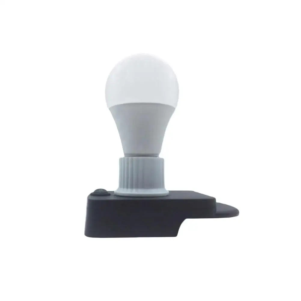 Portable E27 Bulb Lamp LED Work Light Compatible For Ridgid 18V AEG 18V Lithium Batteries For Indoor Outdoor