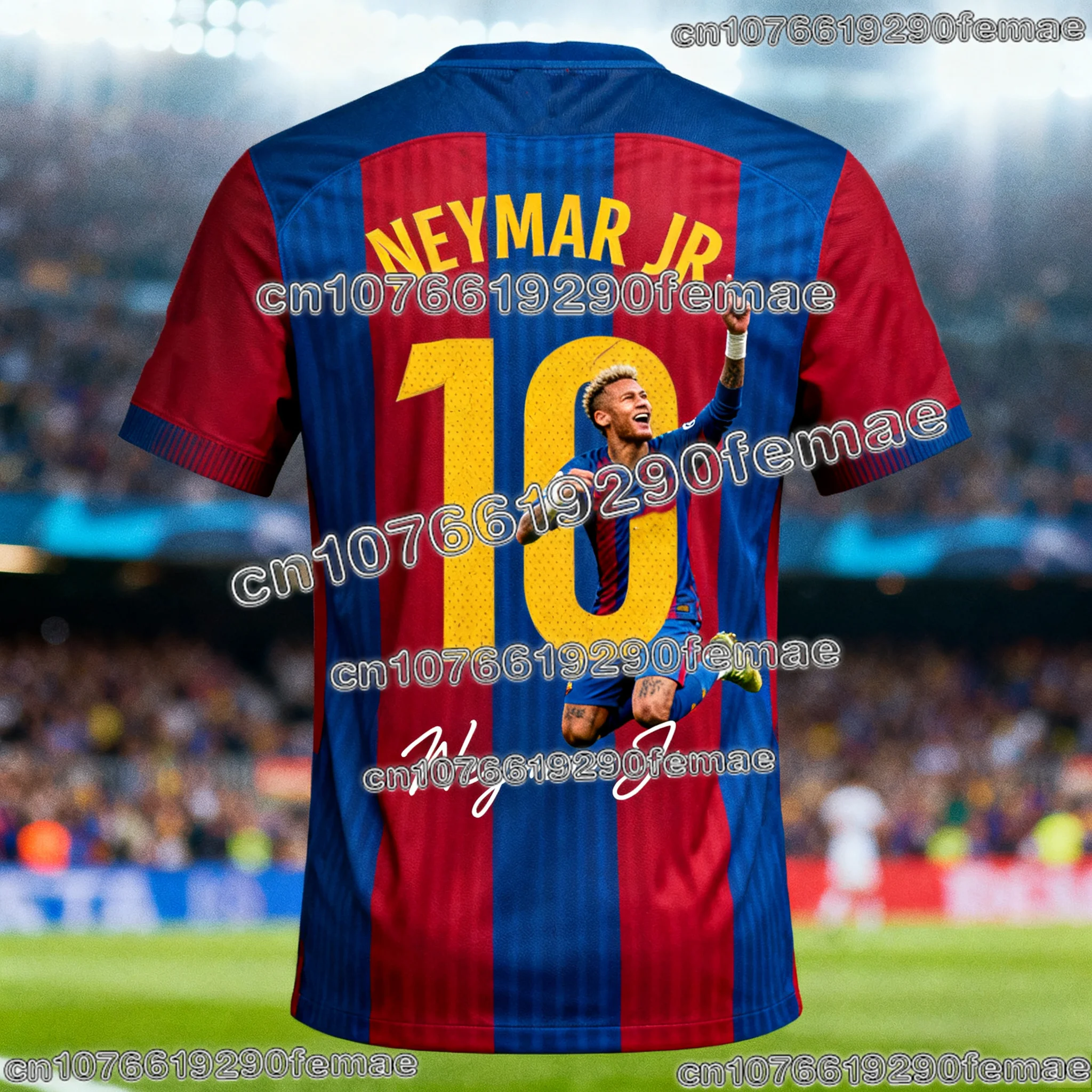 العصرية نيمار طبعة خاصة لكرة القدم جيرسي قصيرة الأكمام الرجال النساء الاطفال التدريب في الهواء الطلق أعلى سريعة الجافة تنفس رياضية