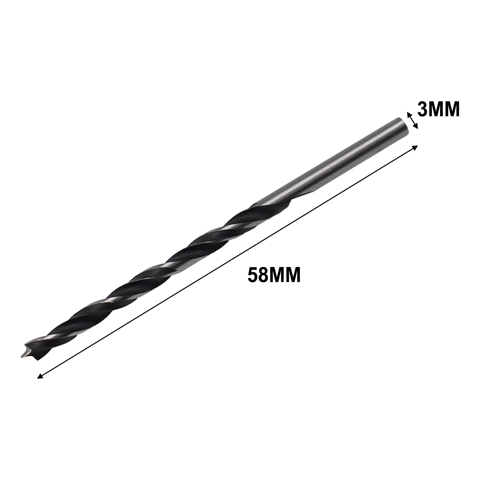 10 Pcs 3mm Diameter Woodworking Drill Bit Wood Drills With Center Point Pack Center Point Pack Spiral Twists Drill Bit Tools