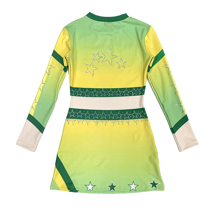 Uniformes de porristas personalizados, práctica de actuación, vestido de baile de animadora, trajes de animadora