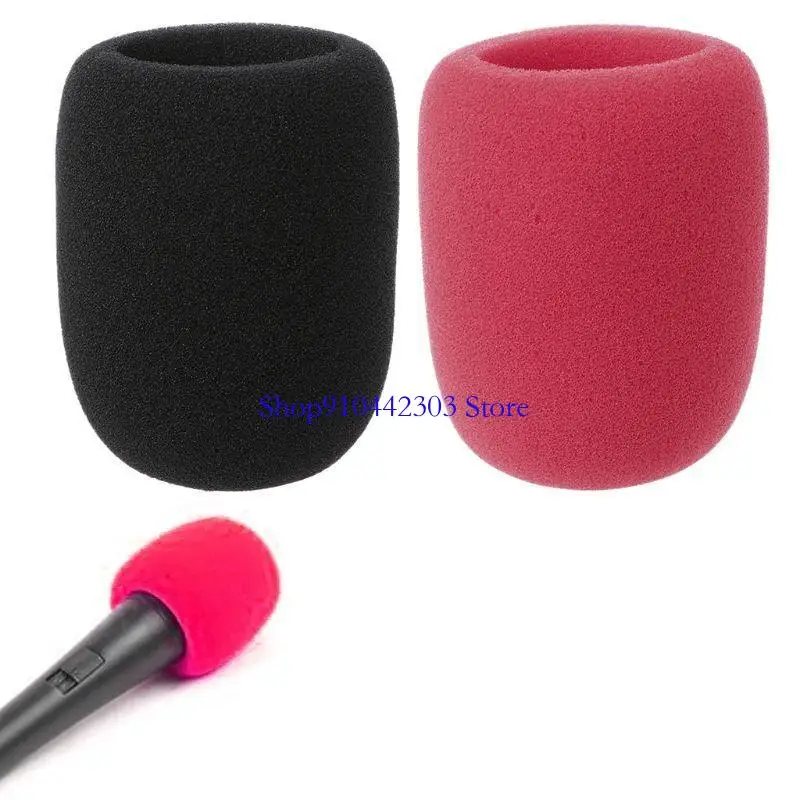 

L4MD Foams Sponge Microphone Mic Cover Soft Foam Cover Filter Sponge Grill Windscreen Cover Protect Microphone Blowout