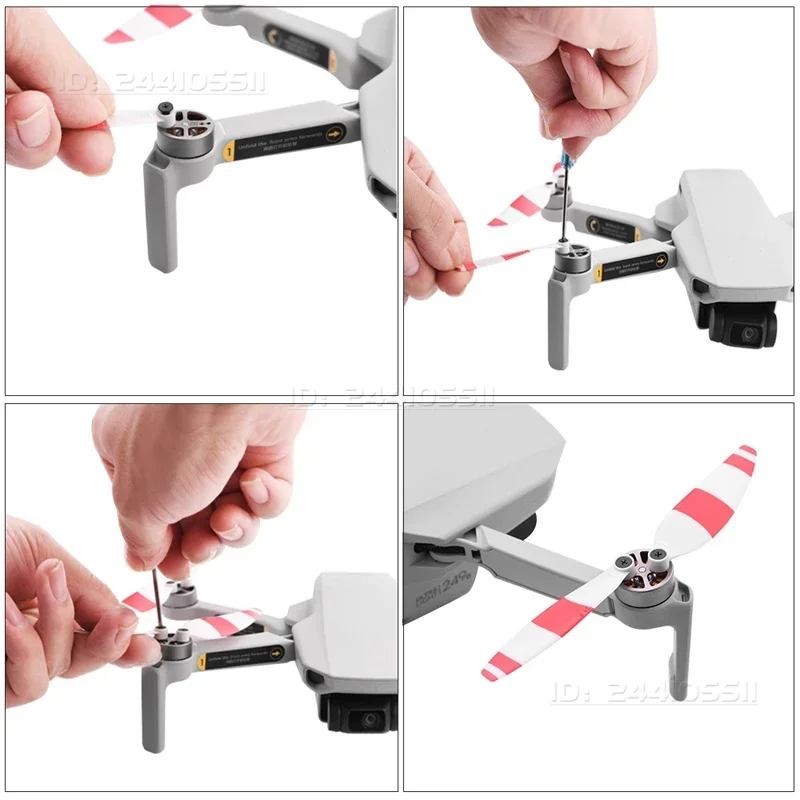 8 szt. śmigieł 4726FM o niskim poziomie hałasu do drona DJI Mini 2/SE/2 SE 4K RC Racing Quadcopter, zamienne akcesoria