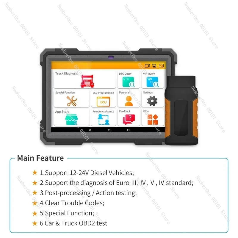 Commercial Truck Workshop PC Version Diesel Vehicle Diagnostic Scanner Updateable System Heavy Duty Engine Fault Code Reader