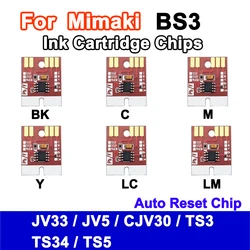6 Colors Mimaki BS3 Ink Cartridge Auto Reset Chip for Mimaki JV33 JV5 CJV30 JV34 TS34 TS5 Permanent Chip