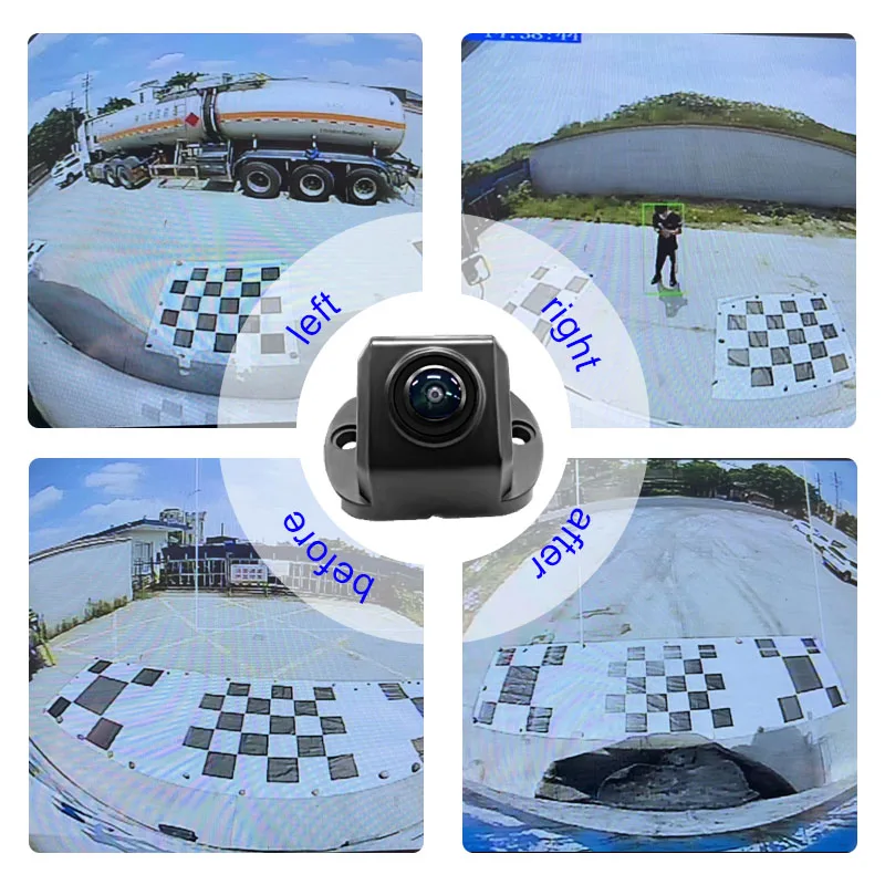 CareDrive achteruitrijcamera Waterdicht nachtzicht Groothoek achteruitrijcamera 4-pins connector RV Camper Truck Trailer