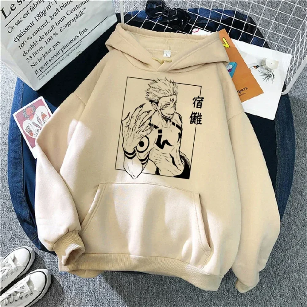 Jujutsu Kaisen Hoodies para homens, moletons gráficos Kawaii, Pulôveres com capuz unissex, Anime Japonês, Roupas Kawaii, anos 90