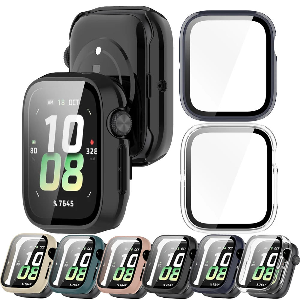 Cases For Honor Watch 5 Protective Case With Screen Tempered Glass Film Protector Watch Cover Decoration For Huawei Honor Watch5