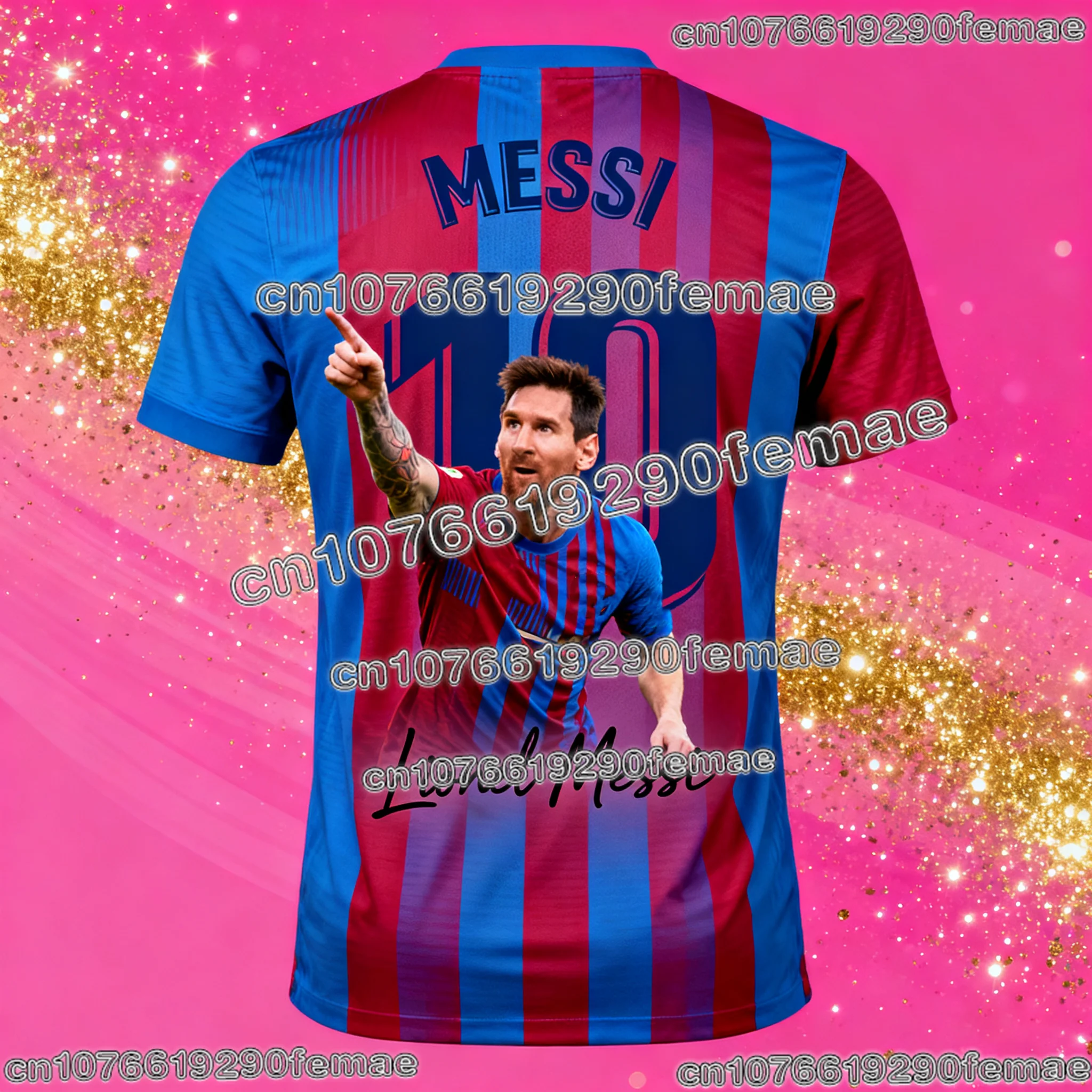 موضة 2026 ميسي لكرة القدم تي شيرت الرجال رائجة البيع مروحة الطبعة التذكارية جيرسي تنفس اليومية ملابس رياضية كاجوال #1