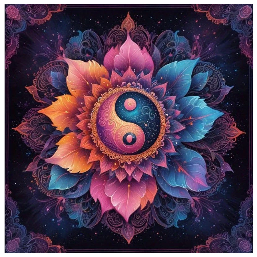 Mandala Diamond Painting Kits for Adults 5D Flowers Diamond abstract Art for Beginners, DIY Mandala Full Drill handmade decor