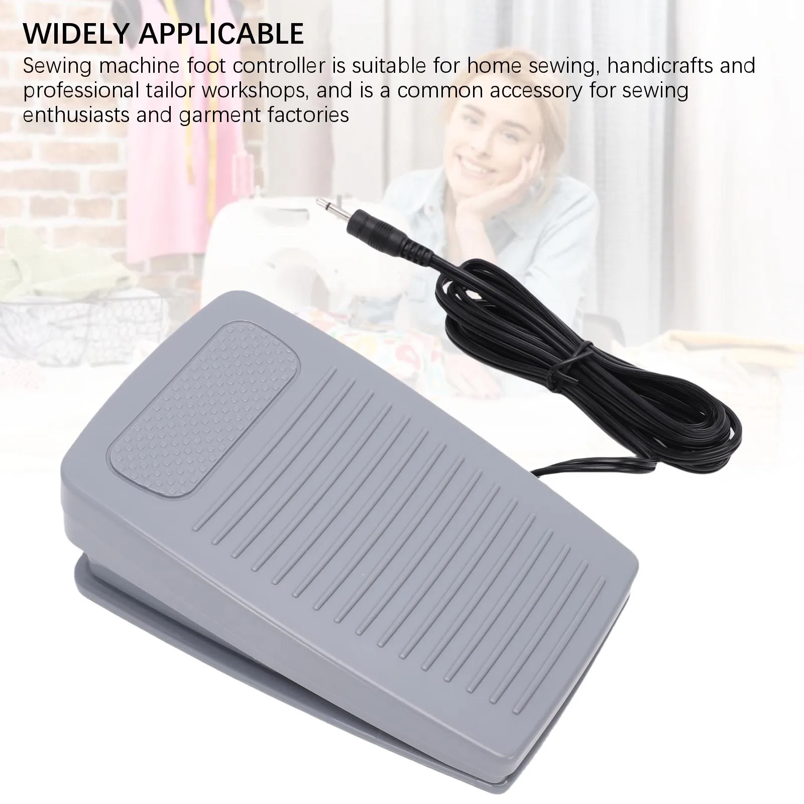 

Sewing Machine Foot Control Pedal Fit for PFAFF Multifunctional Single Hole Speed Controller Plastic C-9002